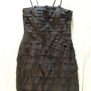 Little Black Ruffled Ann Taylor Dress